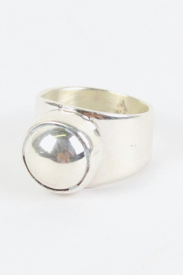 MADE IN MEXICO 925 SILVER RING / SILVER [SIZE: US 6.5, USED]