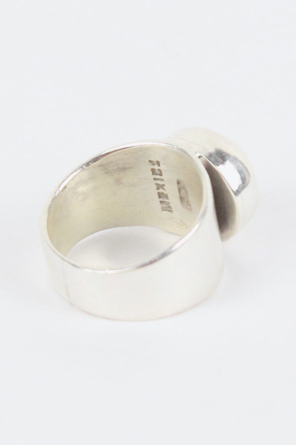 MADE IN MEXICO 925 SILVER RING / SILVER [SIZE: US 6.5, USED]