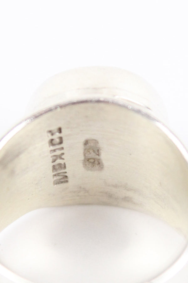 MADE IN MEXICO 925 SILVER RING / SILVER [SIZE: US 6.5, USED]