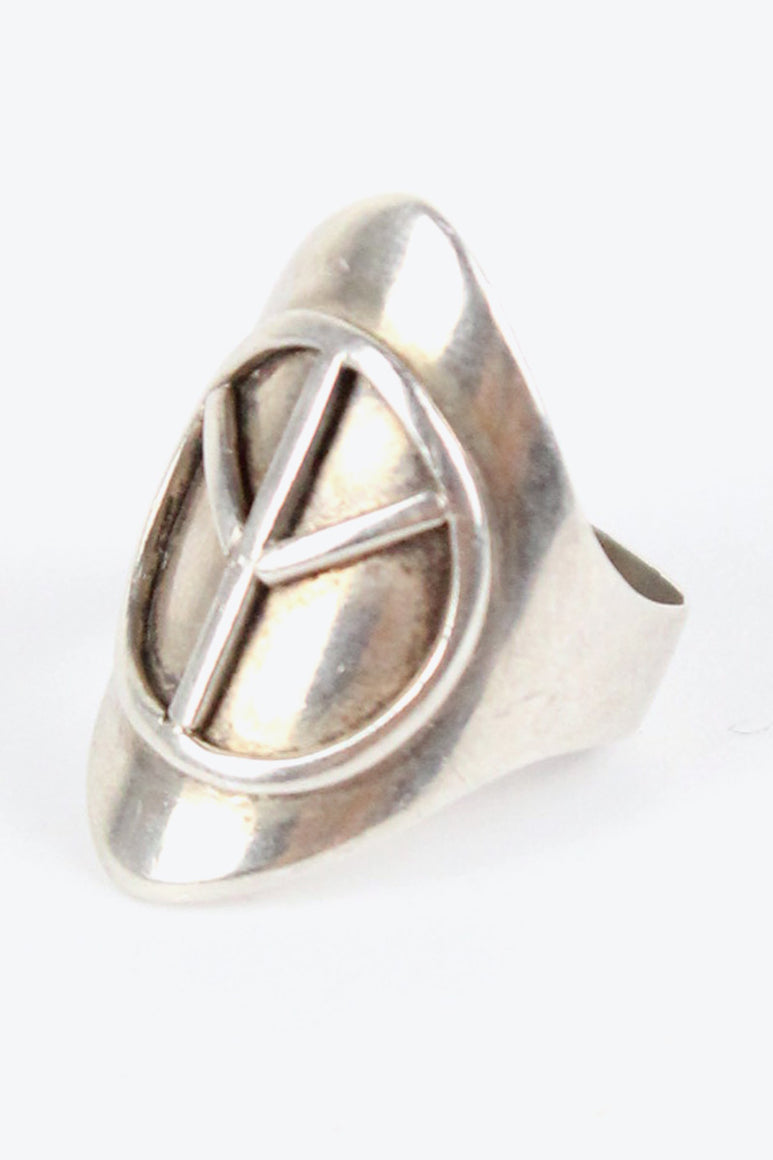 925 SILVER RING / SILVER [SIZE:11号相当 USED]