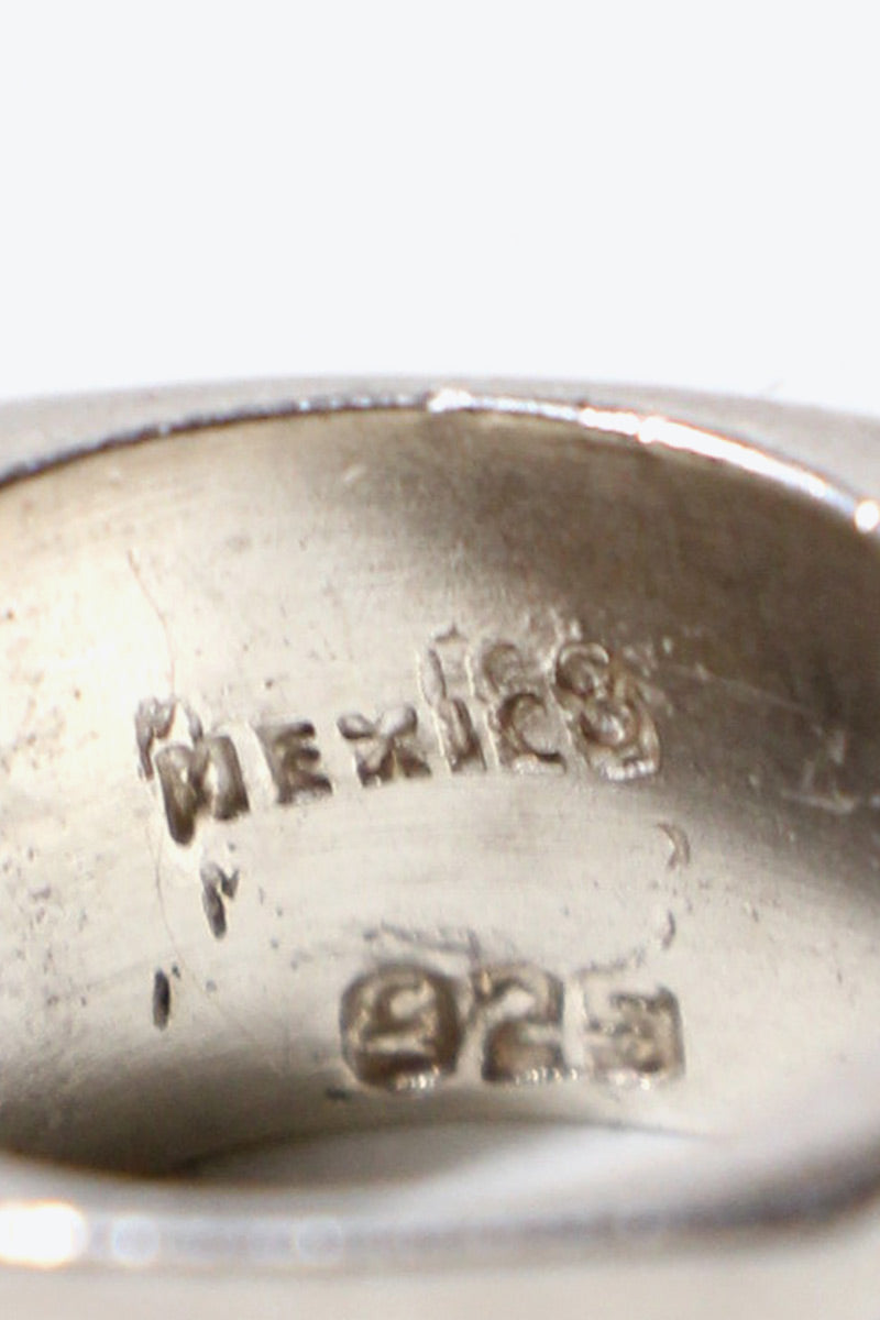 MADE IN MEXICO 925 SILVER / GOLD RING [SIZE: JP 13 USED]