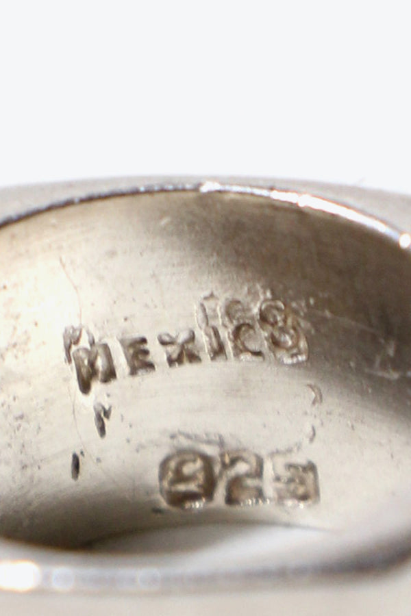 MADE IN MEXICO 925 SILVER / GOLD RING [SIZE: JP 13 USED]