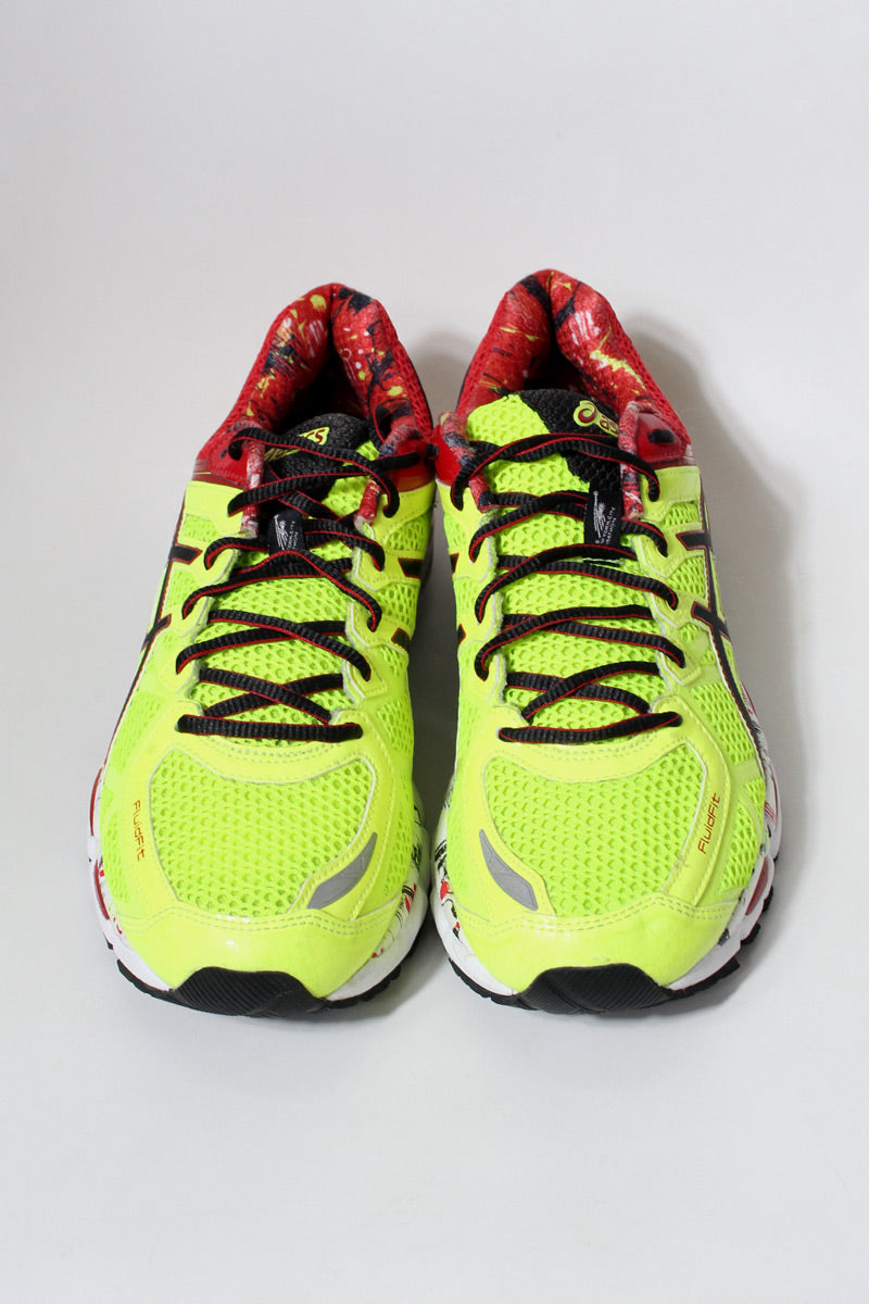 DYNAMIC DUOMAX SNEAKERS / NEON YELLOW/RED [SIZE: US9 (27.0cm) NEW]