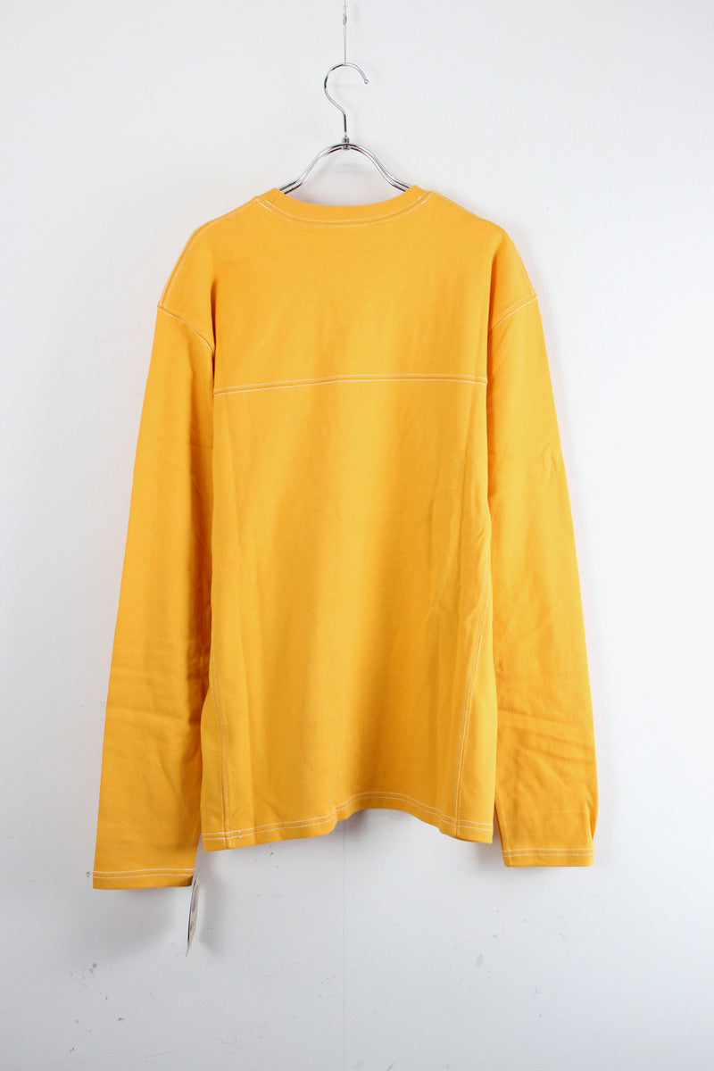 UO EXCLUSIVE LONG SLEEVE FOOTBALL TEE / YELLOW [NEW]