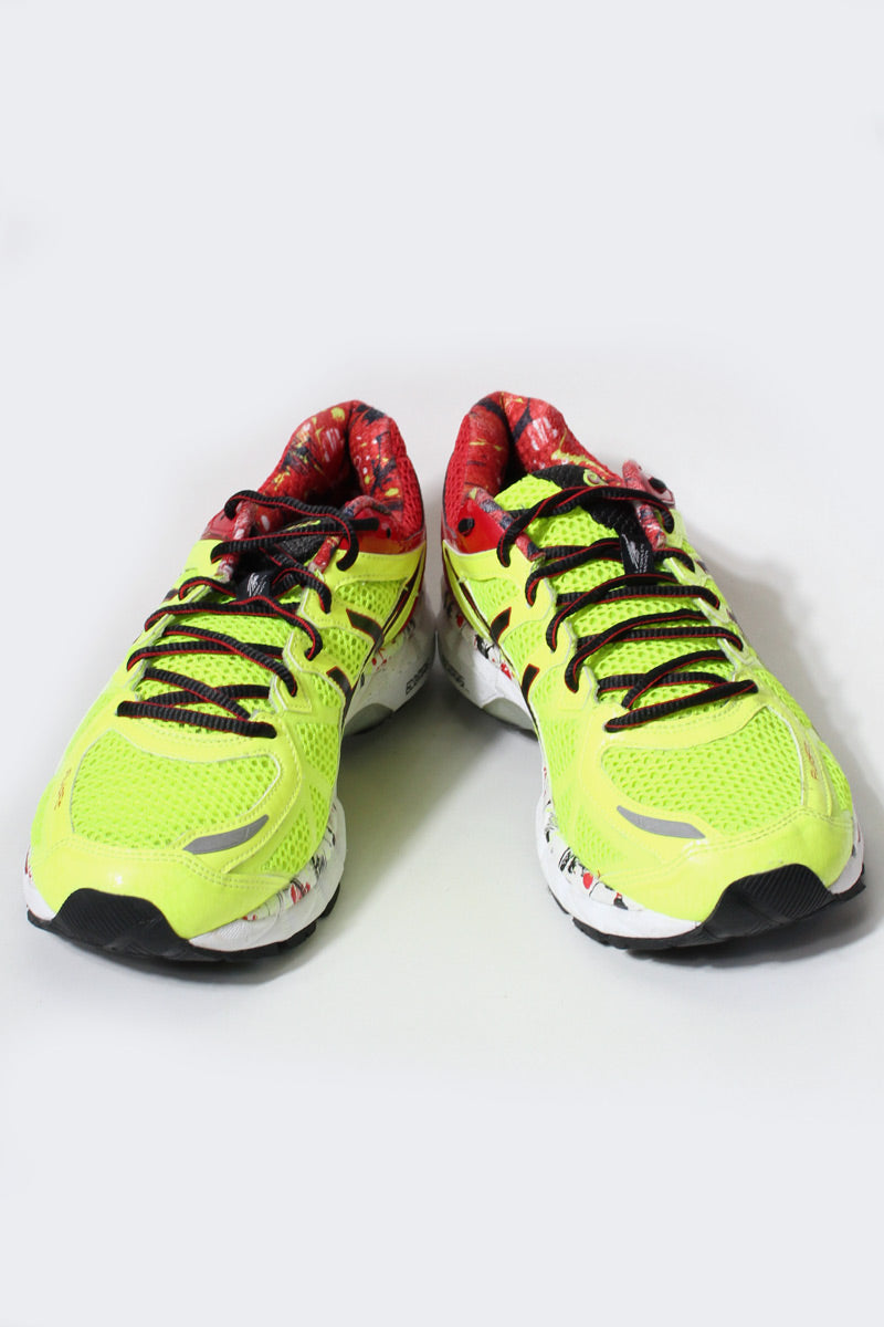 DYNAMIC DUOMAX SNEAKERS / NEON YELLOW/RED [SIZE: US9 (27.0cm) NEW]