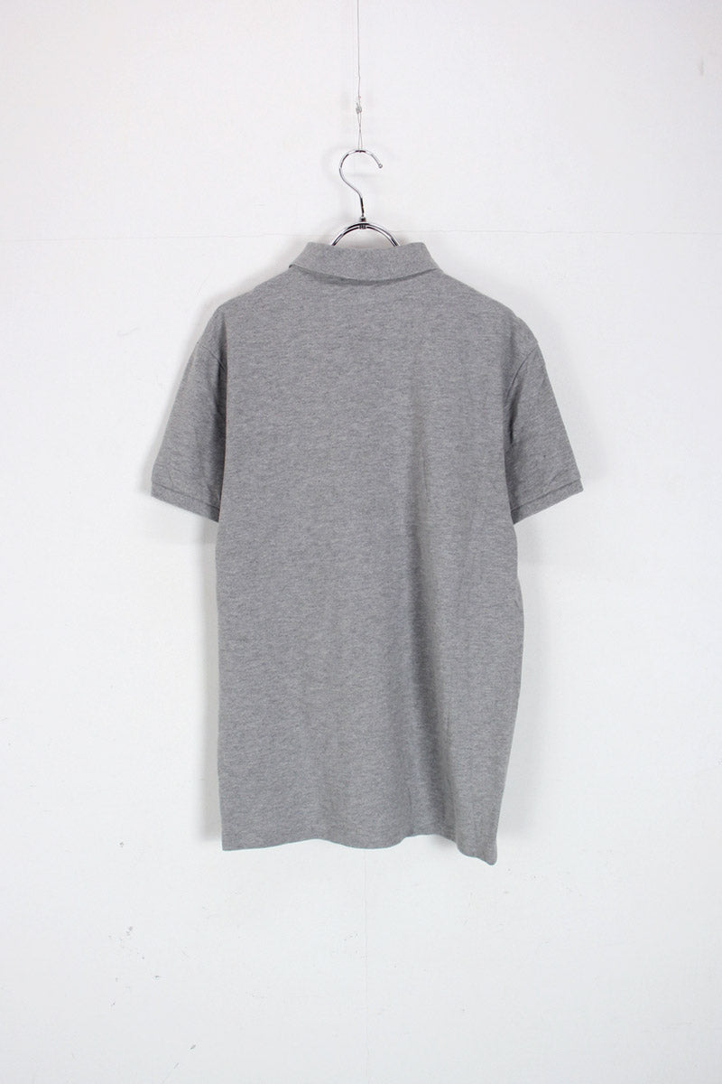 S/S POLO BEAR POLO SHIRT / GREY [SIZE: M USED]