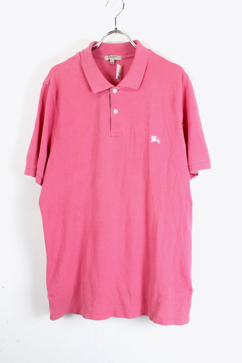 S/S POLO SHIRT / PINK [SIZE:XL USED]