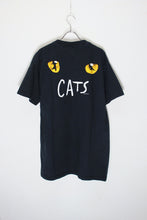 画像をギャラリービューアに読み込む, 90&#39;S S/S CATS (MUSICAL) T-SHIRT / BLACK/PURPLE [SIZE: L USED]
