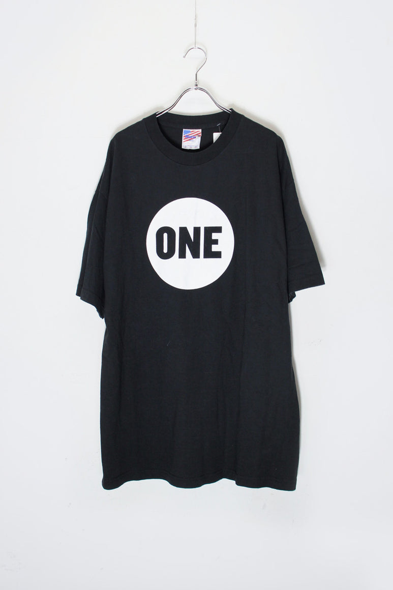MADE IN USA S/S ONE PRINT T-SHIRT / BLACK [SIZE: XL USED]