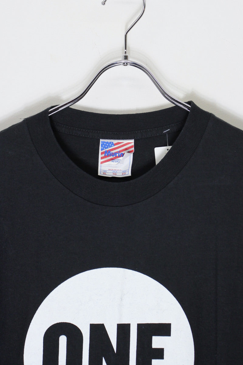MADE IN USA S/S ONE PRINT T-SHIRT / BLACK [SIZE: XL USED]
