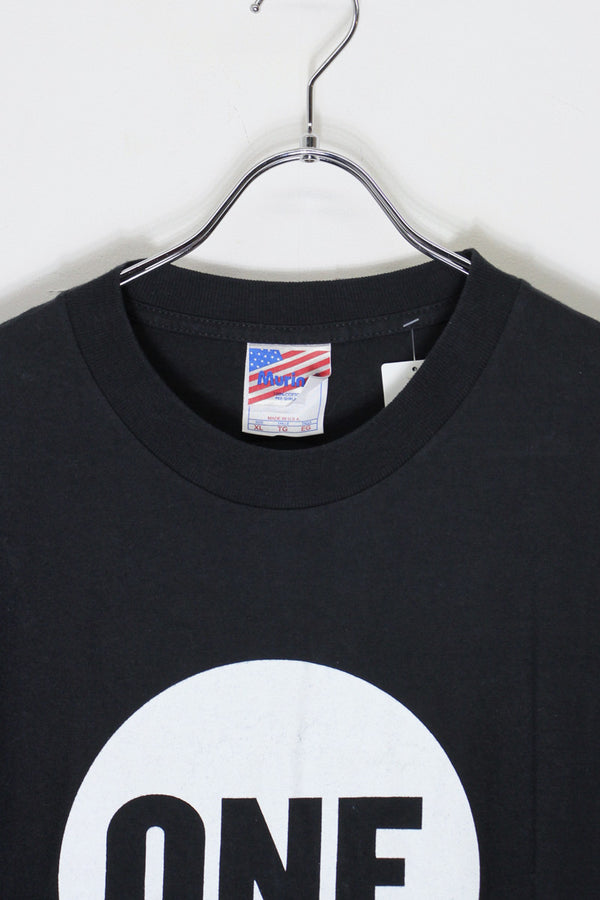 MADE IN USA S/S ONE PRINT T-SHIRT / BLACK [SIZE: XL USED]