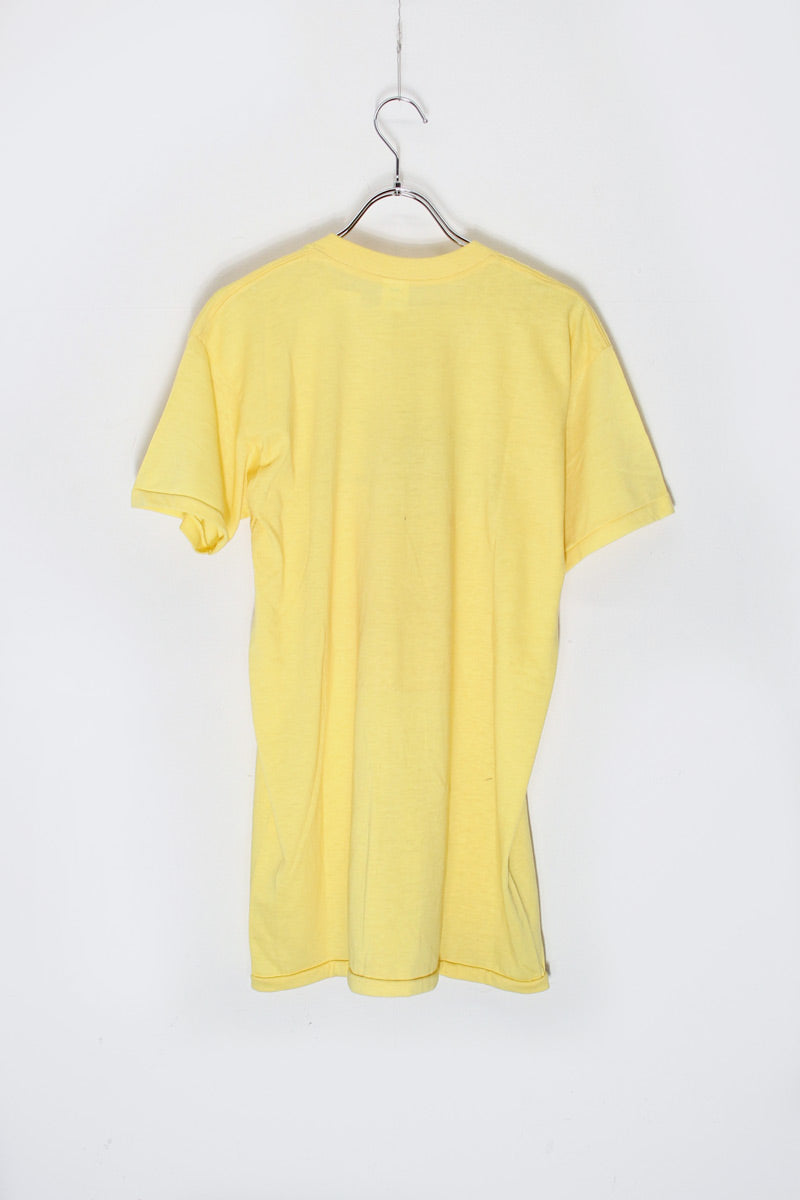 MADE IN USA 90'S S/S DANDELION T-SHIRT / YELLOW [SIZE: M Equivalent USED]