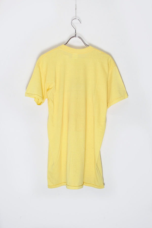 MADE IN USA 90'S S/S DANDELION T-SHIRT / YELLOW [SIZE: M Equivalent USED]