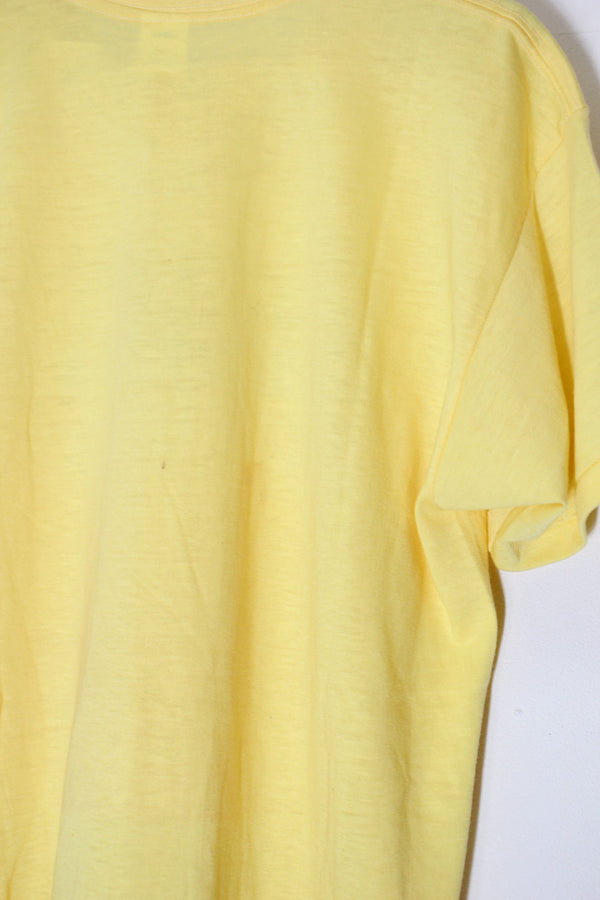 MADE IN USA 90'S S/S DANDELION T-SHIRT / YELLOW [SIZE: M Equivalent USED]