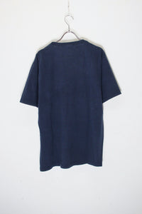 MADE IN USA S/S PRINT MESSAGE T-SHIRT / NAVY [SIZE: M USED]