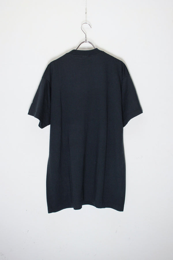 MADE IN USA 90'S S/S COME HOME SOON PRINT T-SHIRT / BLACK [SIZE: XL USED]