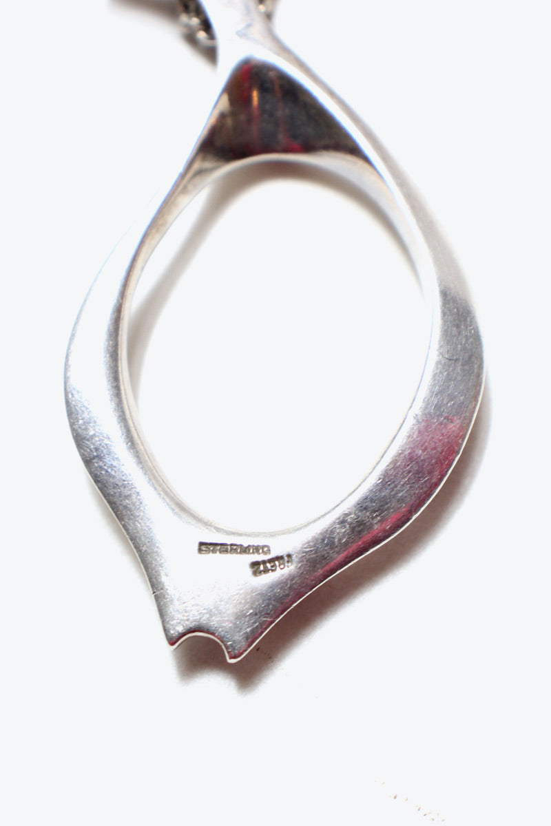 STERLING SILVER PENDANT NECKLACE [ONE SIZE, USED]