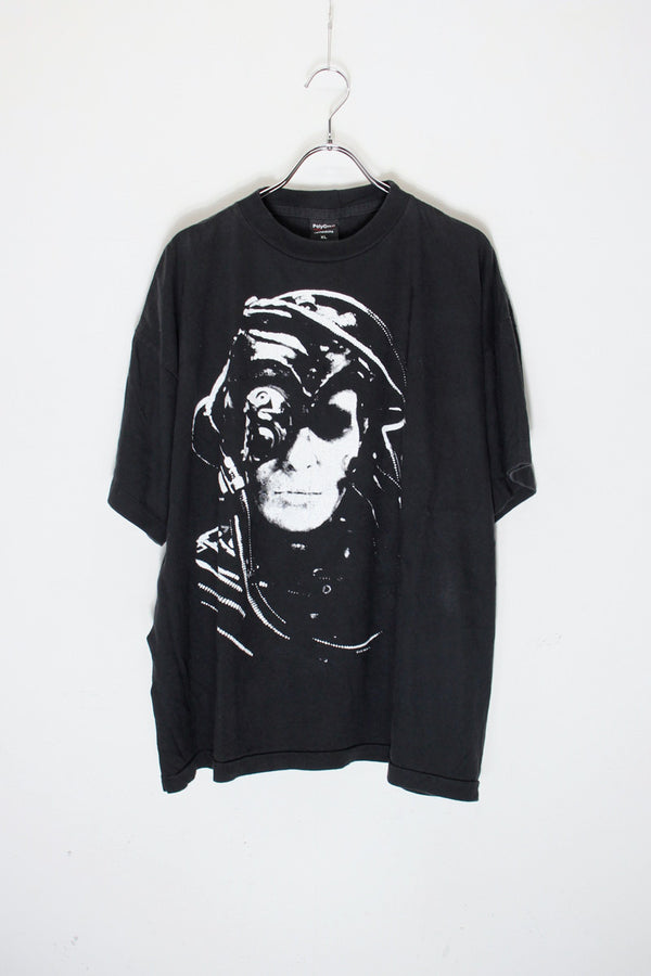 MADE IN USA 90'S S/S STAR TREK MOVIE FACE PRINT T-SHIRT / BLACK [SIZE: XL USED]