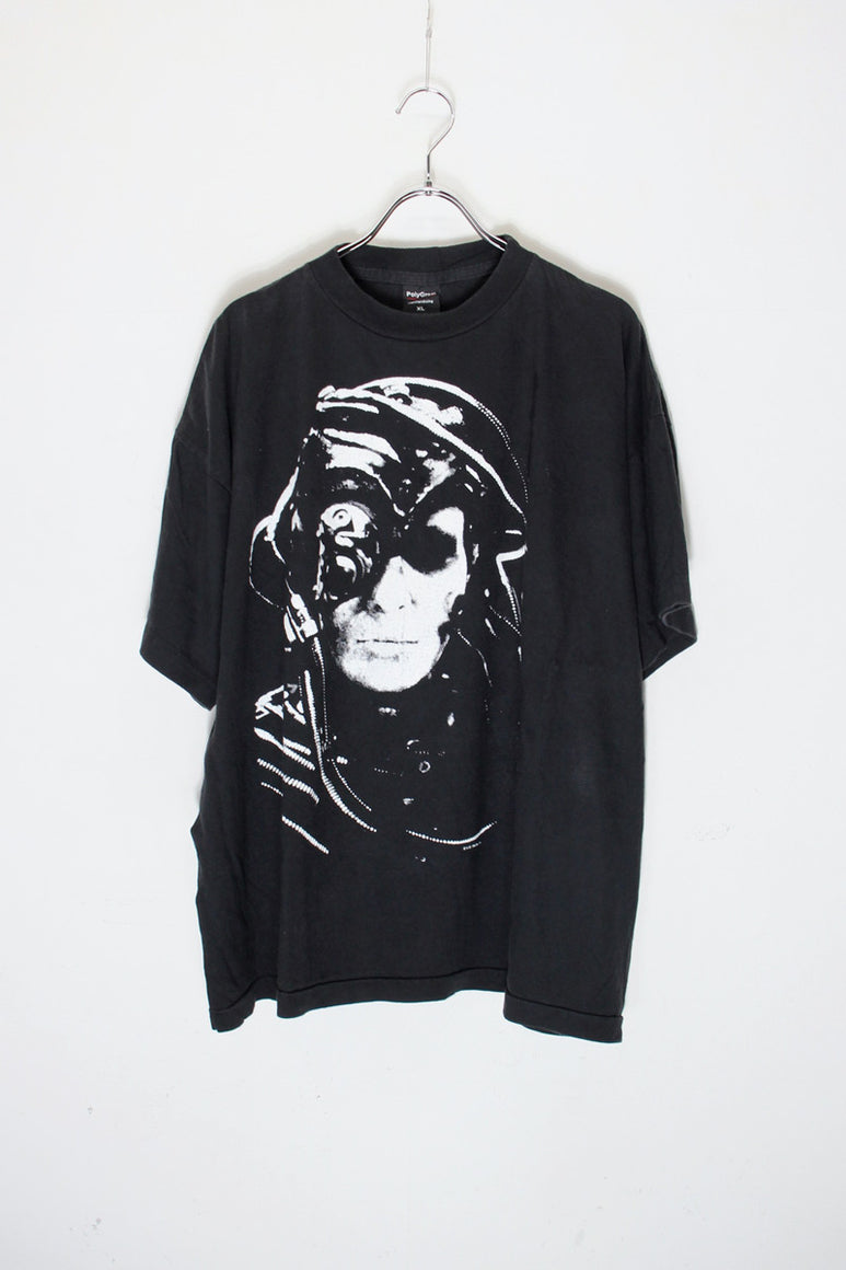 MADE IN USA 90'S S/S STAR TREK MOVIE FACE PRINT T-SHIRT / BLACK [SIZE: XL USED]