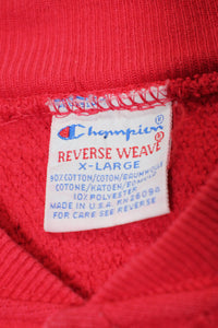 MADE IN USA 90'S REVERSE WEAVE SNAP SWEAT JACKET / PINKRED [SIZE: XL USED]