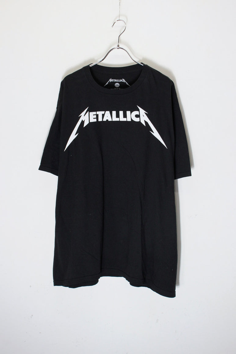 S/S METALLICA PRINT BAND T-SHIRT / BLACK [SIZE: XXL USED]