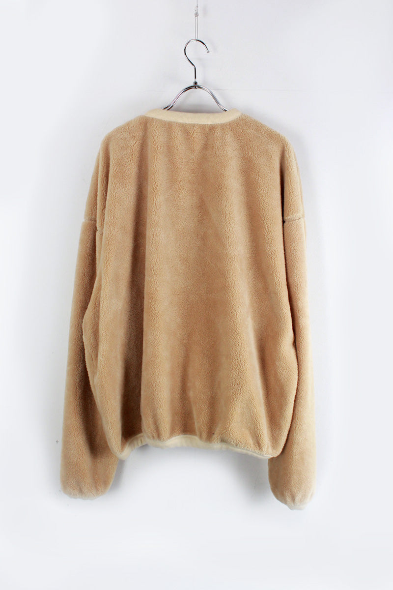 FLEECE SWEAT SHIRT / BEIGE [SIZE: L USED]