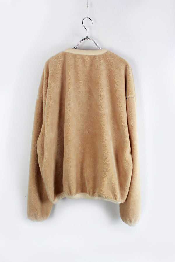 FLEECE SWEAT SHIRT / BEIGE [SIZE: L USED]