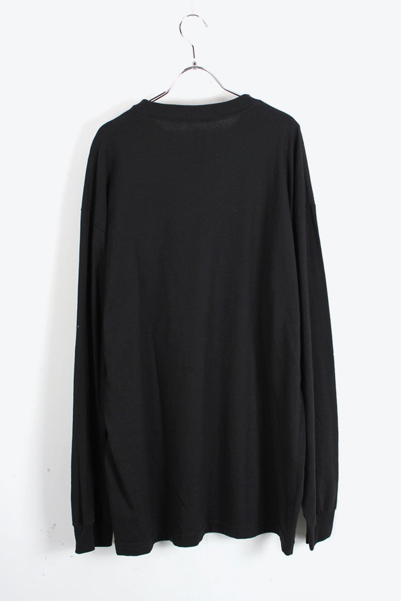 L/S LOGO T-SHIRT / BLACK [SIZE: XL NEW][USA企画品]