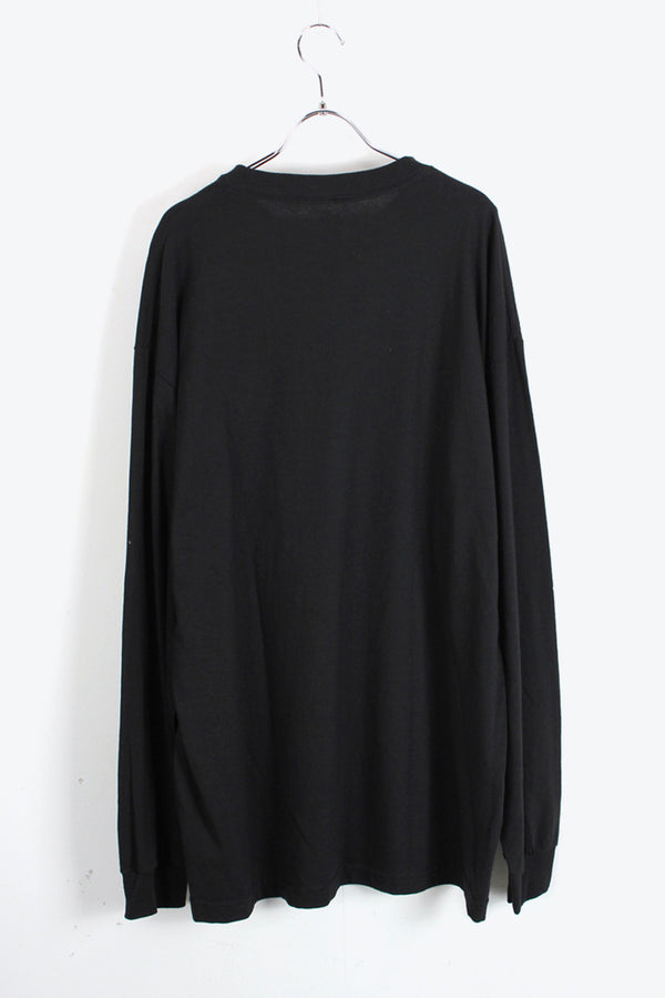 L/S LOGO T-SHIRT / BLACK [SIZE: XL NEW][USA企画品]