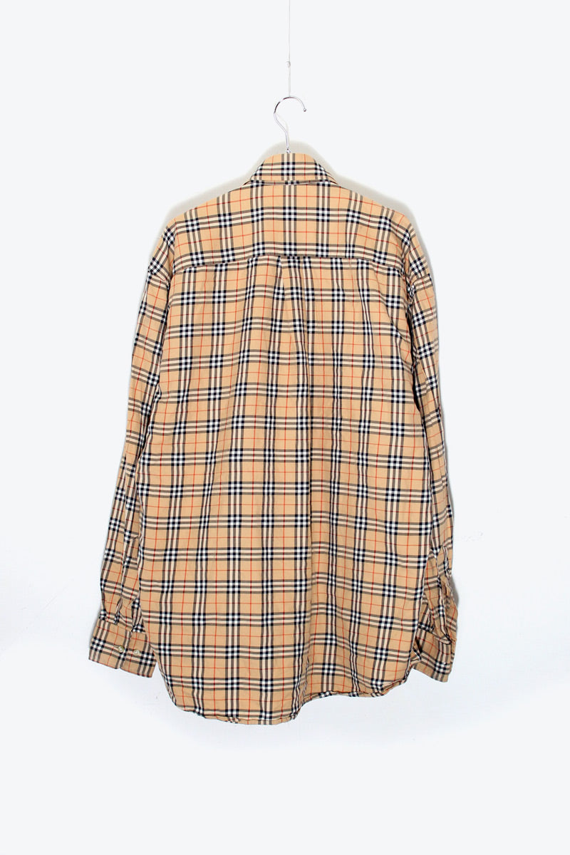 MADE IN USA L/S B.D NOVA CHECK SHIRT / BEIGE [SIZE: L USED]