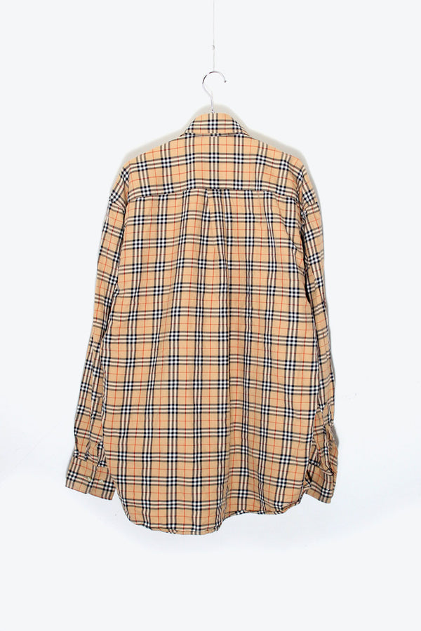 MADE IN USA L/S B.D NOVA CHECK SHIRT / BEIGE [SIZE: L USED]