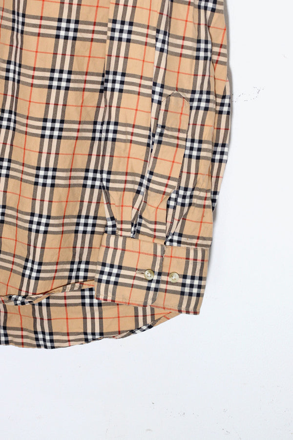 MADE IN USA L/S B.D NOVA CHECK SHIRT / BEIGE [SIZE: L USED]