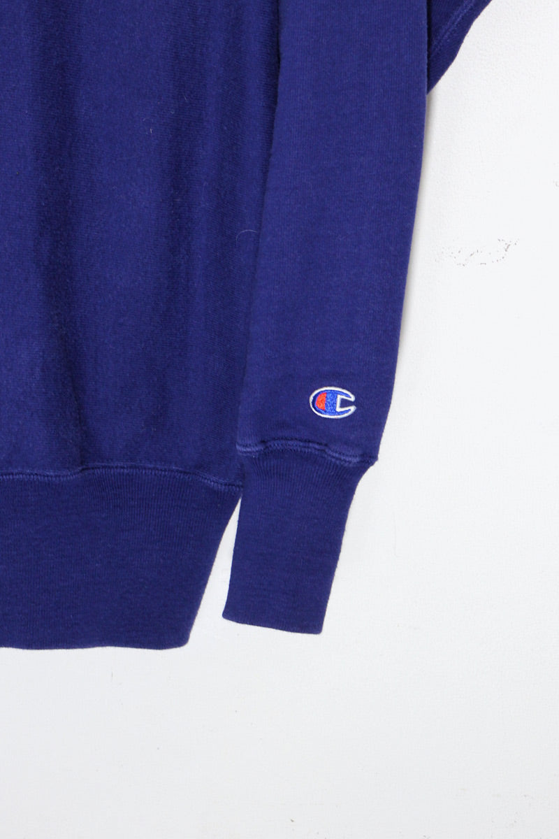 MADE IN USA 90'S ONE POINT REVERSE WEAVE SWEATSHIRT / NAVY [SIZE: L USED]