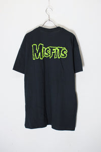S/S MISFITS PRINT BAND T-SHIRT / BLACK [SIZE: L USED]