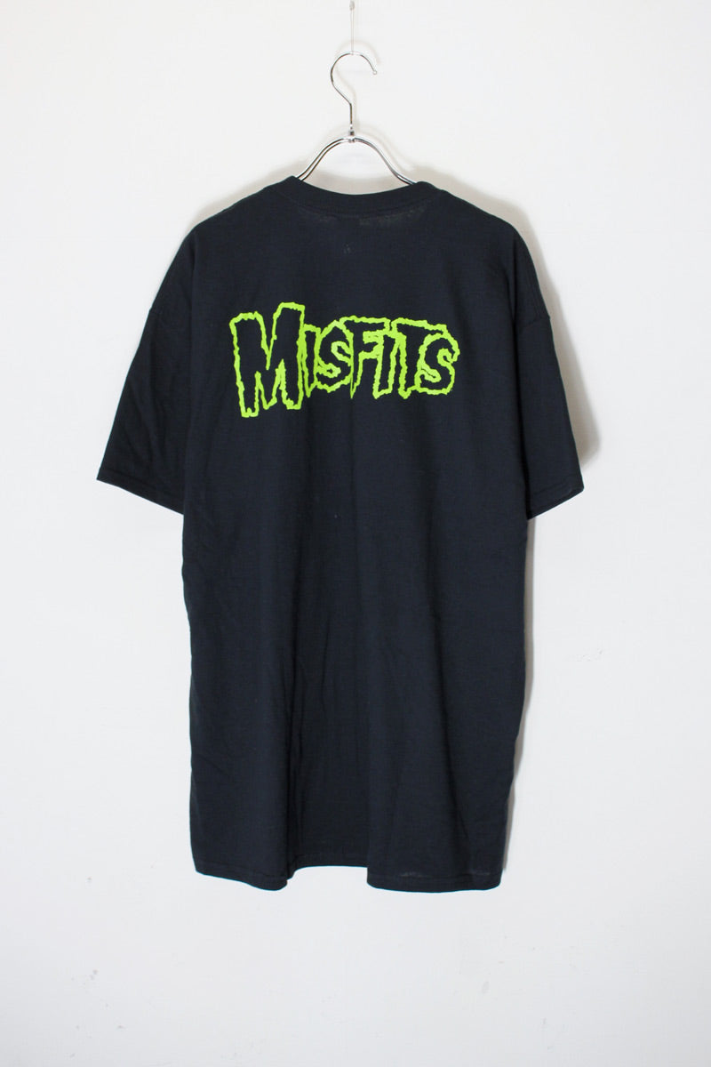 S/S MISFITS PRINT BAND T-SHIRT / BLACK [SIZE: L USED]