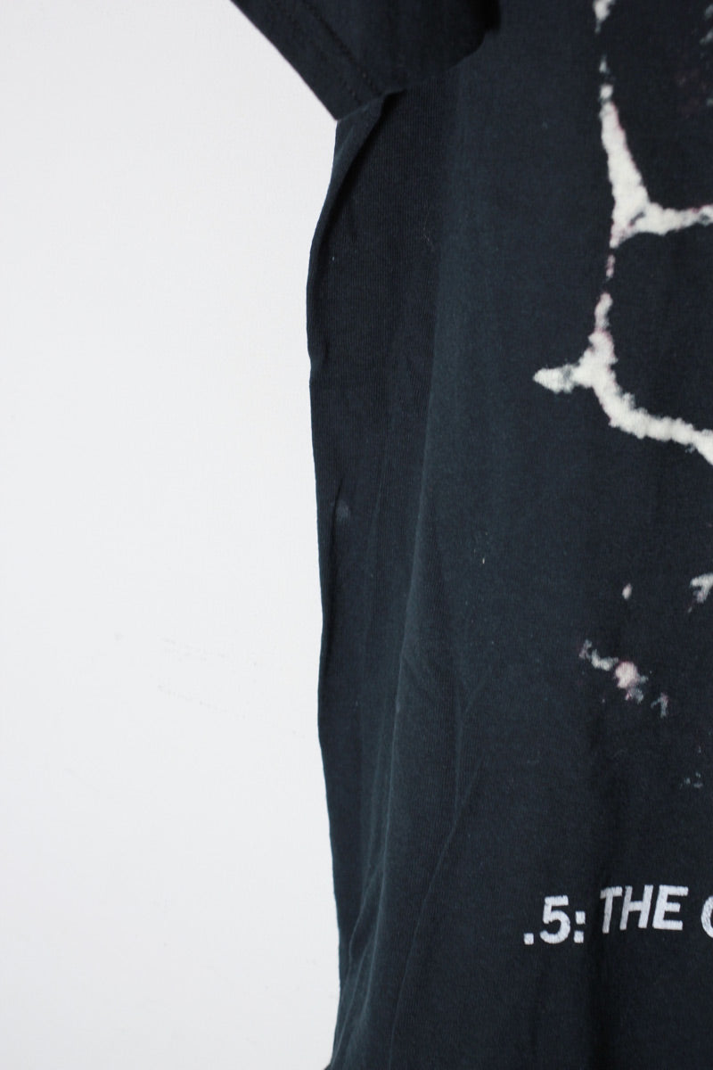 S/S SLIP KNOT PRINT BAND T-SHIRT / BLACK [SIZE: L USED]