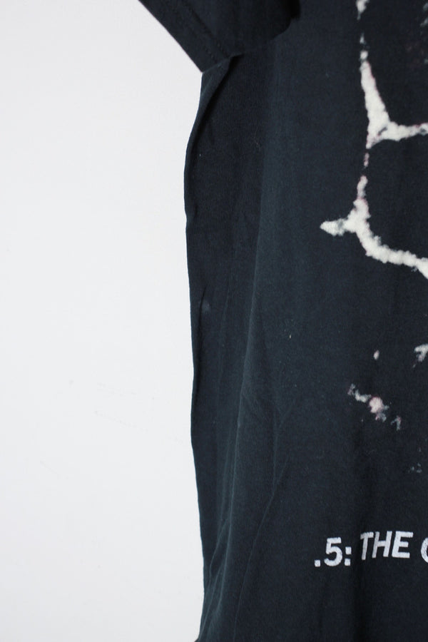S/S SLIP KNOT PRINT BAND T-SHIRT / BLACK [SIZE: L USED]