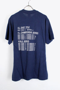 70'S NY YANKEES TEE / NAVY [SIZE:M相当 USED]