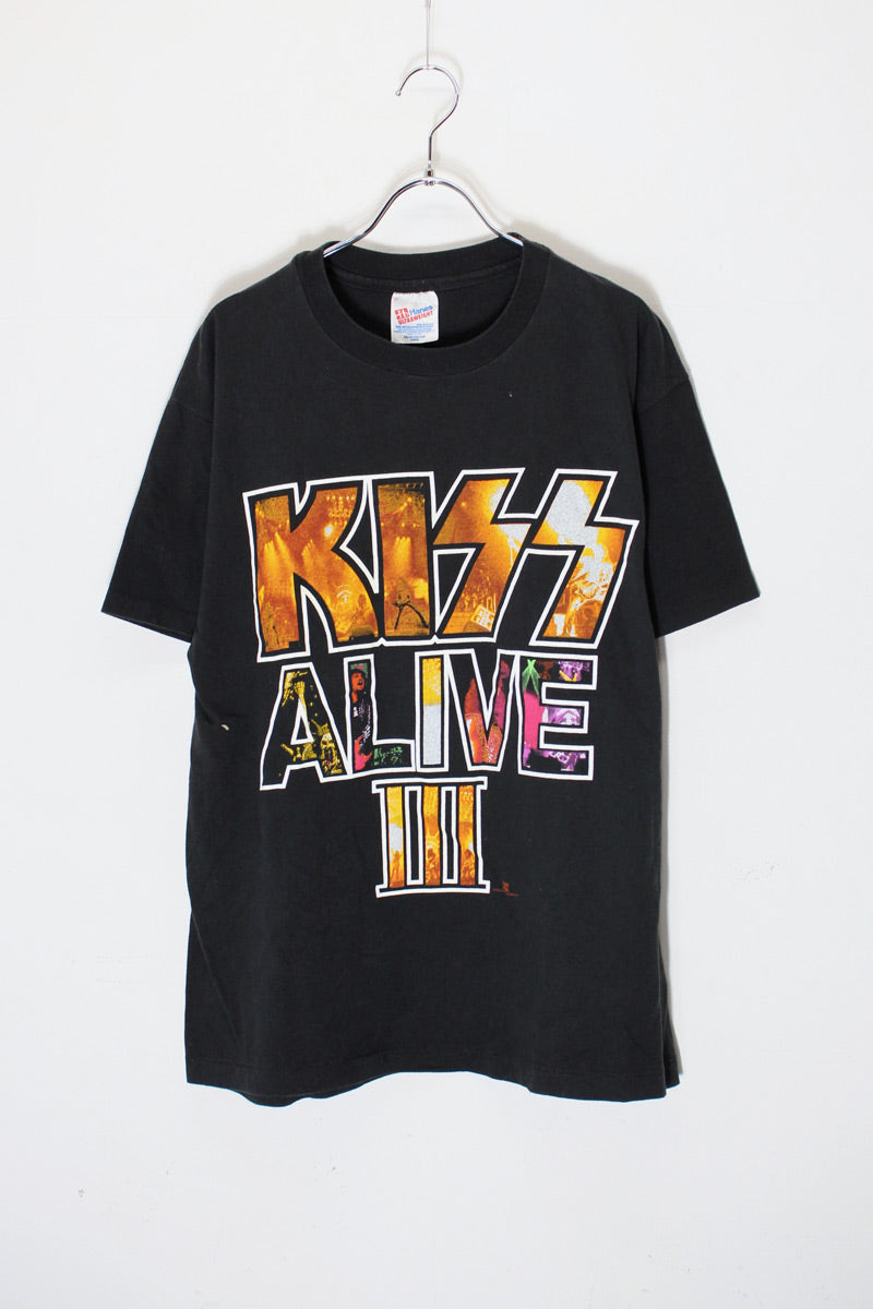 KISS ALIVE III ブラックTシャツ HANES | MADE IN USA 93'S KISS ALIVE III BAND T-SHIRT – STOCK