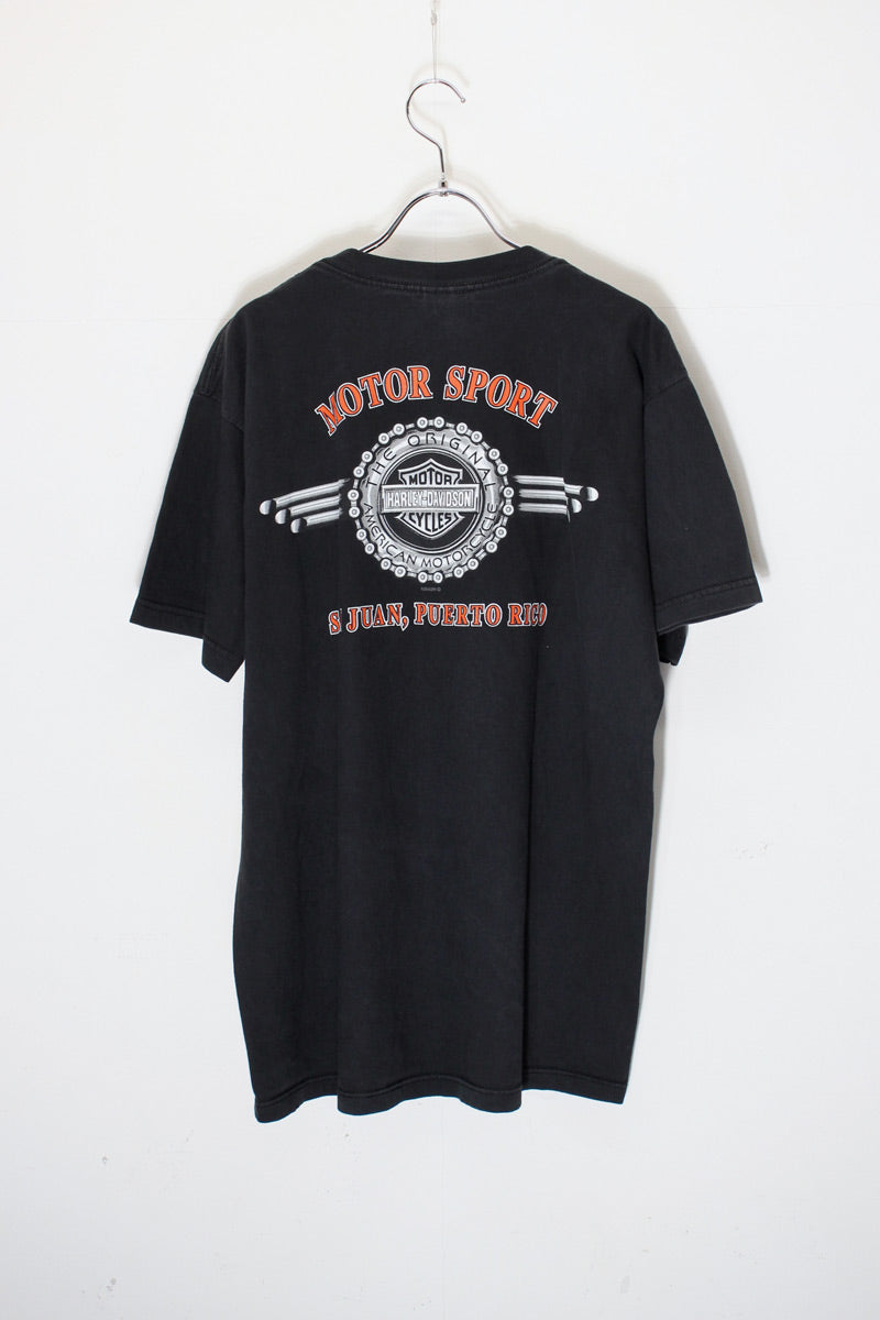 02'S S/S SAN JUAN LOGO PRINT T-SHIRT / BLACK [SIZE: L USED]