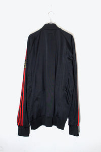 TRACK JACKET / BLACK / RED［ SIZE: XL USED ]