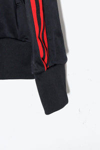 TRACK JACKET / BLACK / RED［ SIZE: XL USED ]