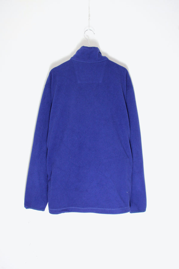 NY RANGERS HALF-ZIP FLEECE JACKET / NAVY [SIZE: M USED]
