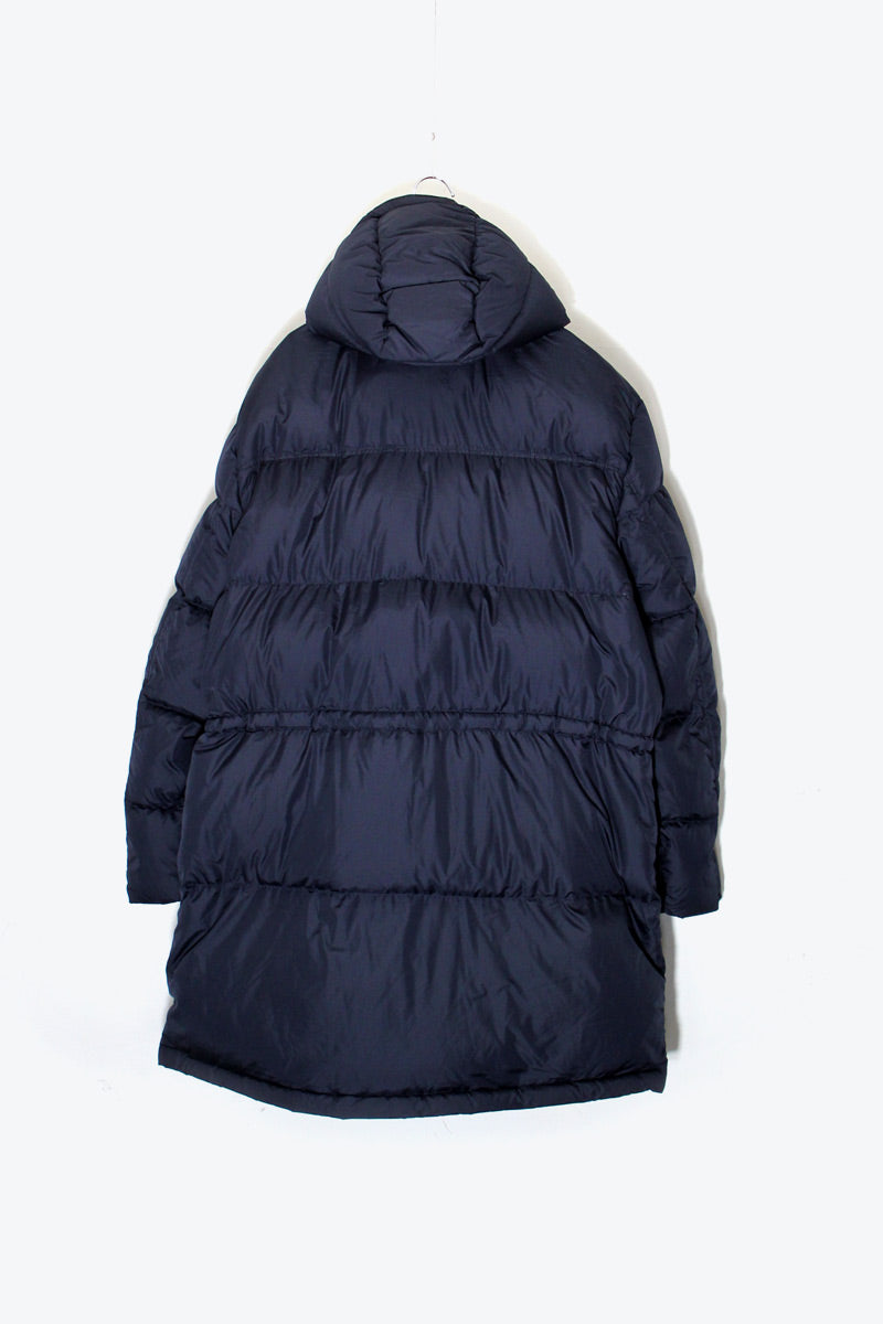 ATTACHABLE HOODIED DOWN COAT / NAVY［ SIZE: L USED ]