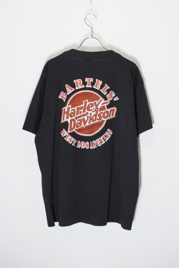 MADE IN USA 93'S BARTELS' WEST LOS ANGELES T-SHIRT / BLACK [SIZE: L USED]