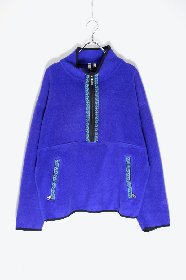 MADE IN USA 90'S HALF-ZIP FLEECE / PURPLE/BLUE [SIZE: M USED]