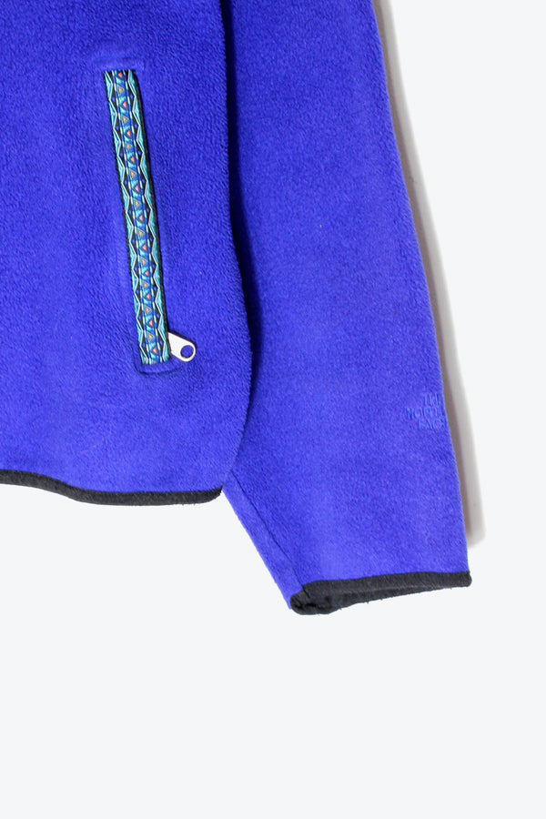 MADE IN USA 90'S HALF-ZIP FLEECE / PURPLE/BLUE [SIZE: M USED]