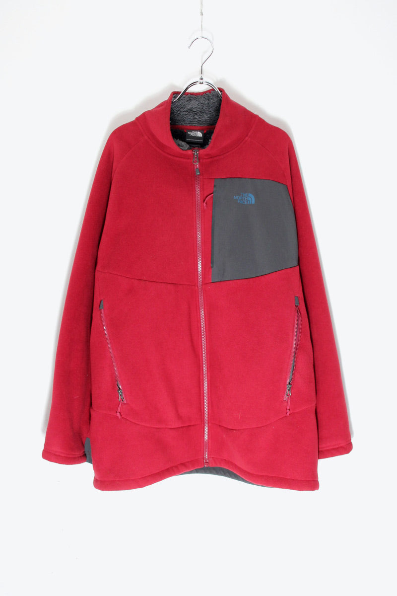 ZIP FLEECE BOA JACKET / RED [SIZE: XL USED]