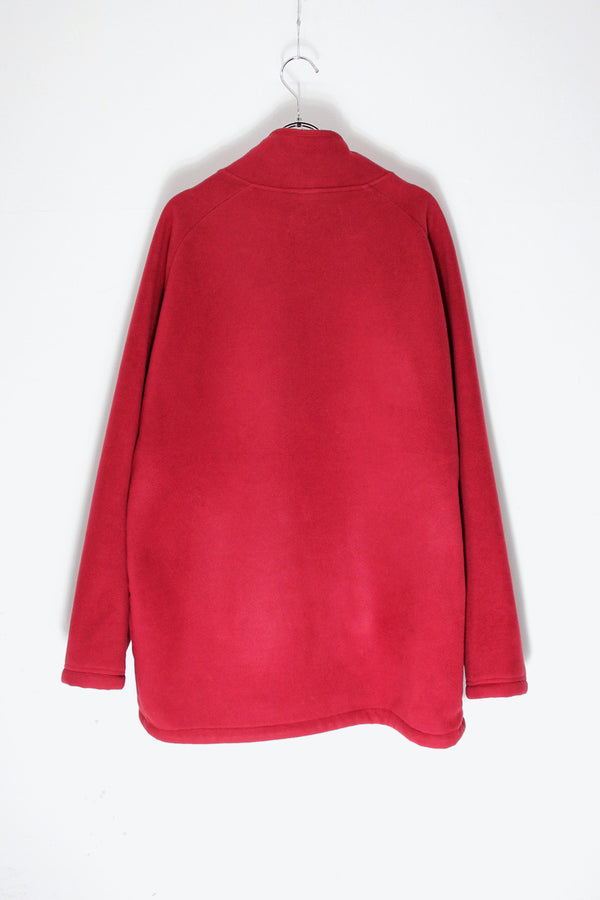 ZIP FLEECE BOA JACKET / RED [SIZE: XL USED]