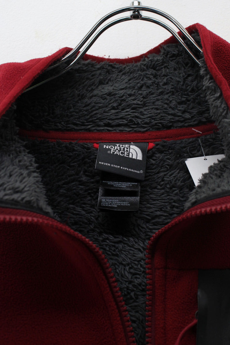 ZIP FLEECE BOA JACKET / RED [SIZE: XL USED]